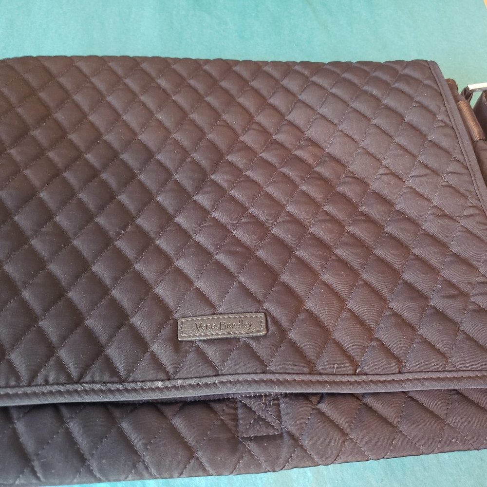 2/40$ Vera Bradley black Crossbody bag with colorful inside